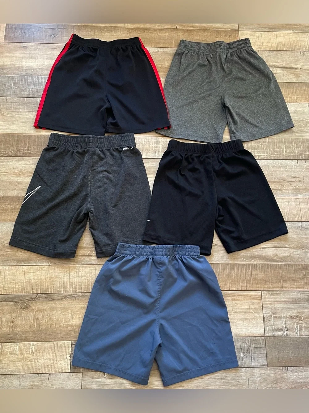 Boys Size 6 Athletic Shorts Lot 5 Nike Adidas Puma Dri Fit Sport Play